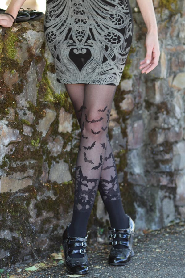 Bat Wing Sheer Tights - Image 4
