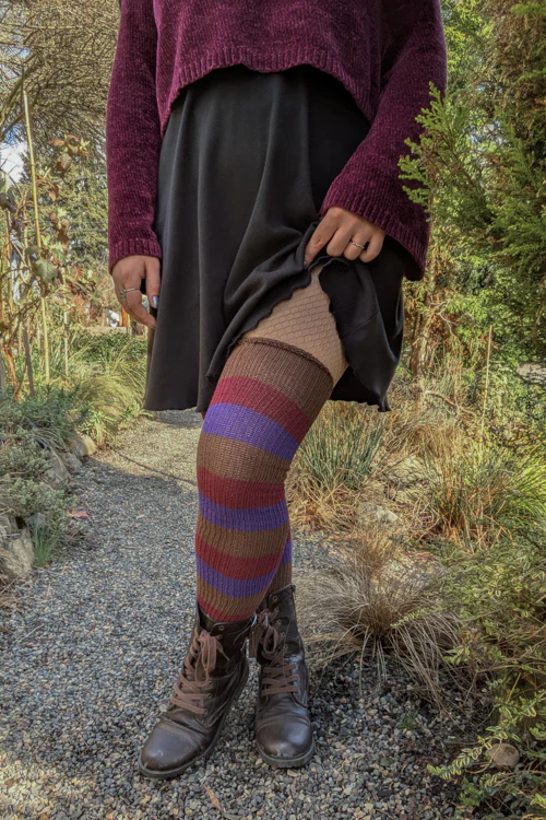 Berry Cobbler Stripes Thigh High - Image 3