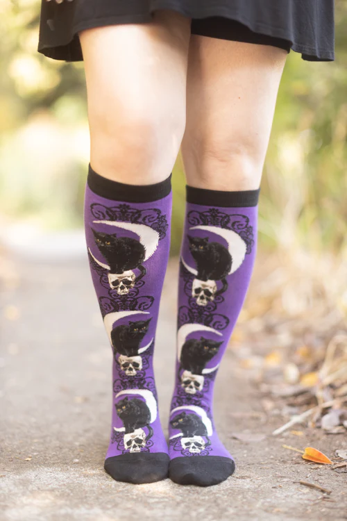Black Cat Moon Knee High - Image 5