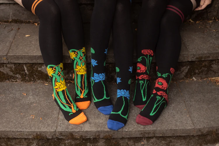 Botanical Nouveau Thigh High Socks - Image 18