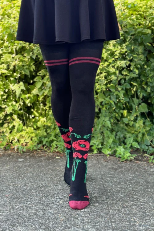 Botanical Nouveau Thigh High Socks - Image 6