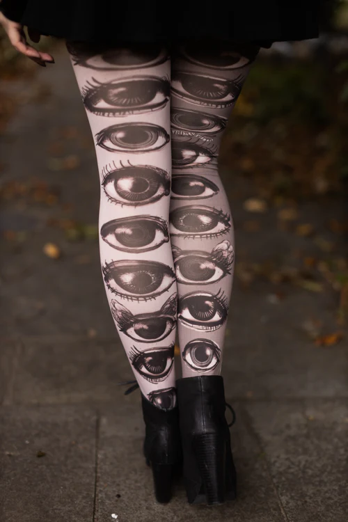 Brigitte Printed Tights - Image 4