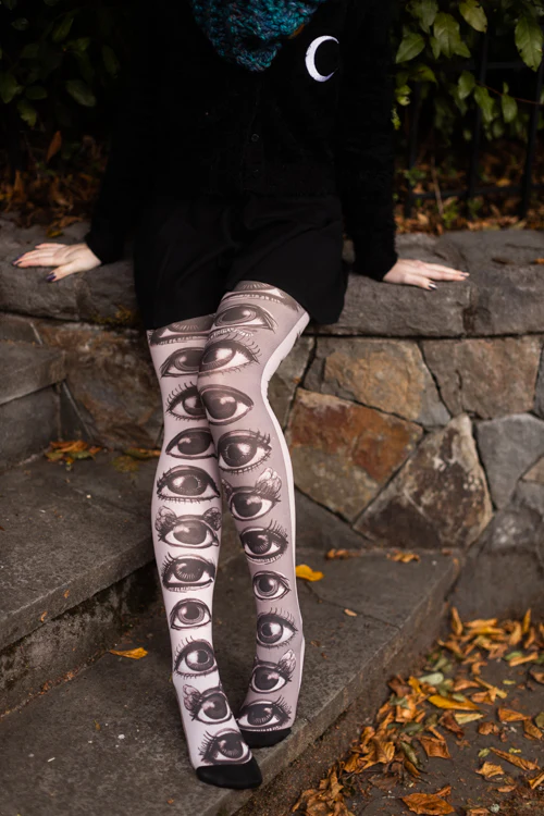 Brigitte Printed Tights - Image 5