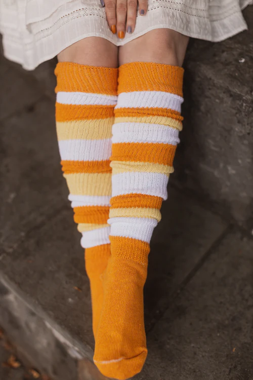 Candy Corn Stripes Thigh High - Image 4