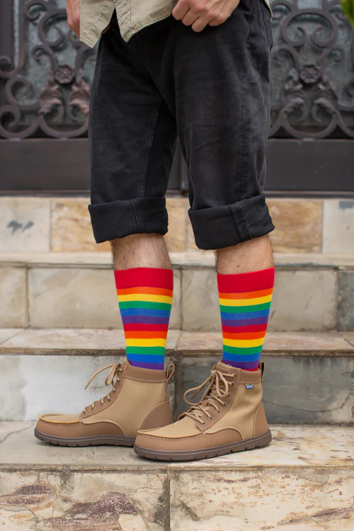 Classic Rainbow Striped Crew - Image 4