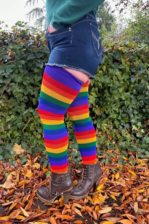 Longer Radiant Rainbow Extraordinary Socks - Image 4