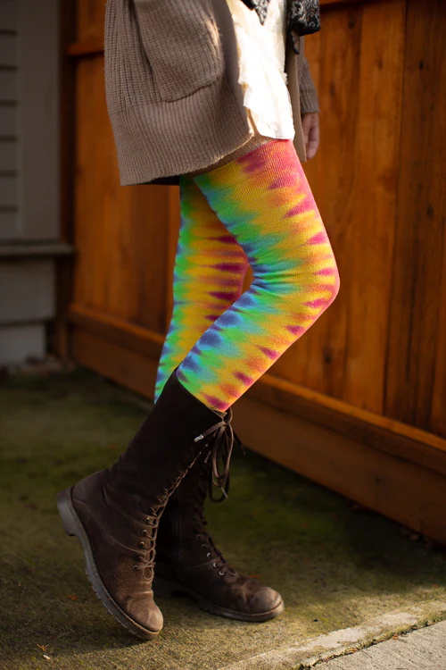 Longer Tie Dyed Extraordinary Thigh High - Image 12