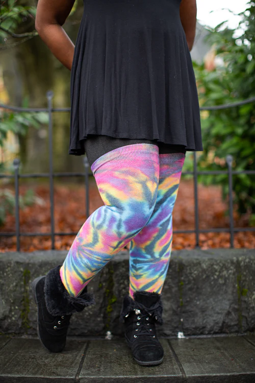 Longer Tie Dyed Extraordinary Thigh High - Image 4