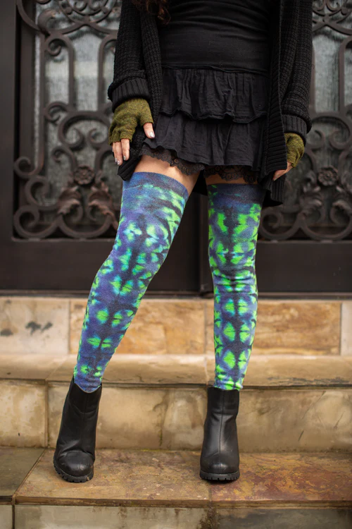 Longer Tie Dyed Extraordinary Thigh High - Image 6
