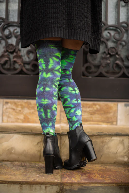 Longer Tie Dyed Extraordinary Thigh High - Image 7