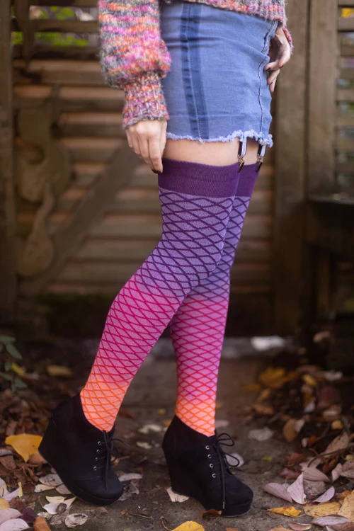 Mermaid Dip Dyed Extraordinary Thigh High - Image 7