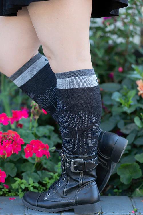 Full Floral Compression Knee High - Image 8
