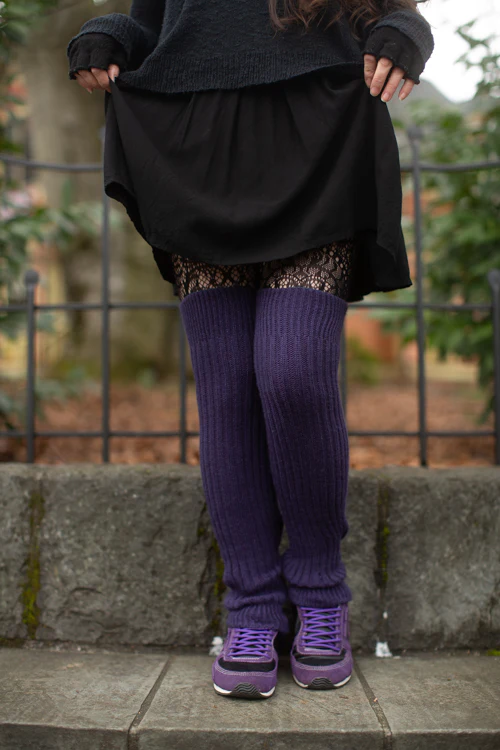 Lux Ribbed Leg Warmers - Image 11