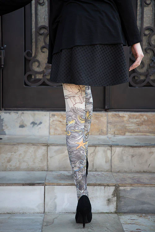 Sous Le Vent Printed Tights - Image 5
